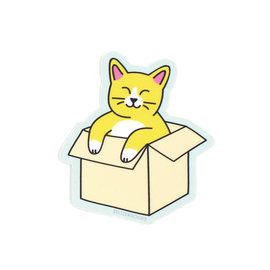 Seltzer Cat in Box Sticker