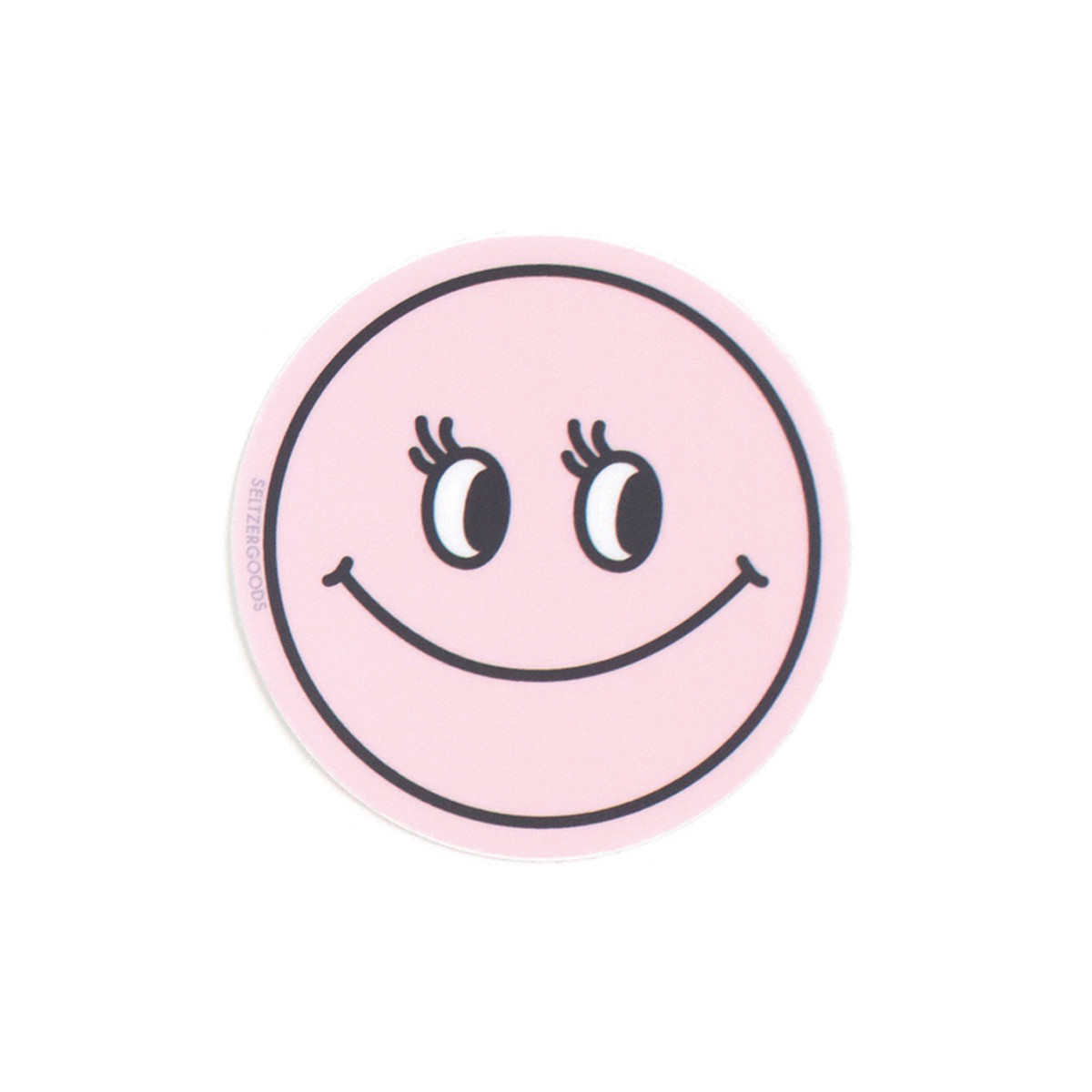 Large Pink and White Smiley Face - Preppy Aesthetic Decor Water