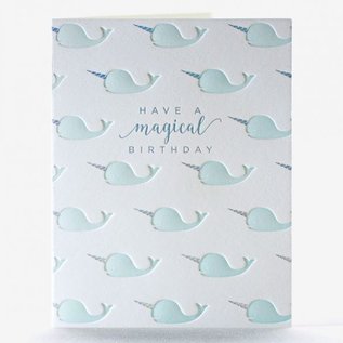 Elum Birthday Card - Magical Narwhal