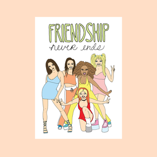 Fine Ass Lines Greeting Card - Spice Girls