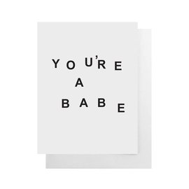 Cult Paper Greeting Card - You're A Babe