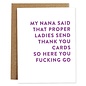 Rhubarb Paper Co. Thank You Card - Nana Said