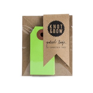 Knot & Bow Colorful Parcel Tags