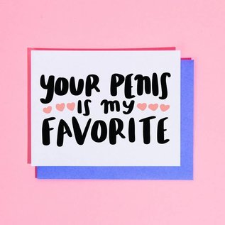 Craft Boner Love Card - Penis is My Favorite