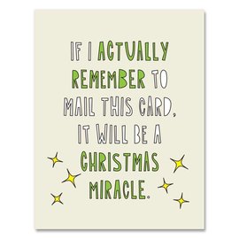 Near Modern Disaster Holiday Card - Christmas Miracle