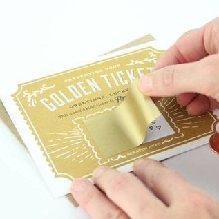Inklings Paperie Encouragement Card - Golden Ticket Scratch Off