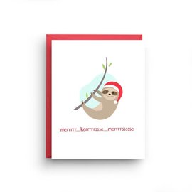 Nicole Marie Paperie Holiday Card - Sloth