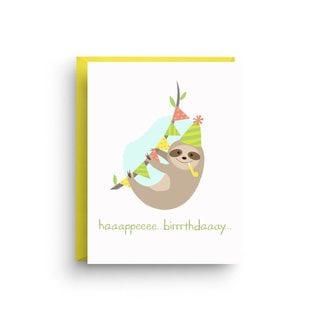 Nicole Marie Paperie Birthday Card - Sloth