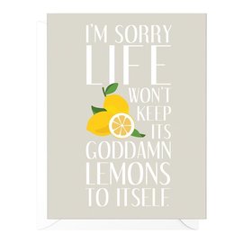 Peopleisms Encouragement Card - Lemons to Themselves
