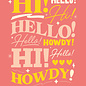 Jovietajane Hi! Hello! Howdy! Postcard