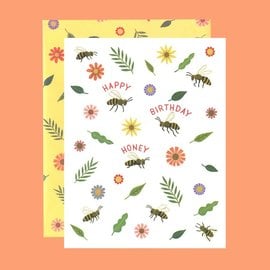 Yeppie Paper Birthday Card - Honey Bee Birthday