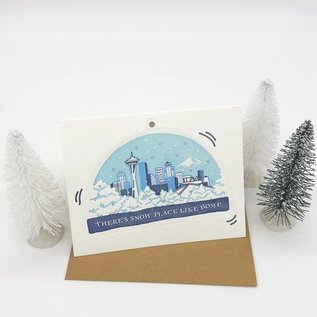 Pier Six Press Holiday Card - Seattle Christmas Ornament