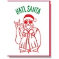 Smitten Kitten Holiday Card - Hail Santa