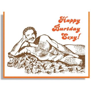 Smitten Kitten Birthday Card - Burt Reynolds