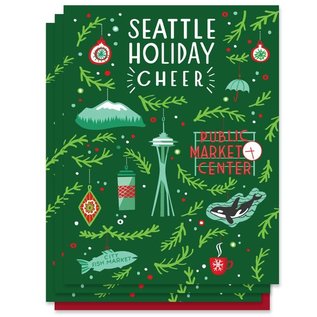 Paper Parasol Press Seattle Cheer Holiday Boxed Notes