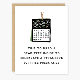 Party of One Holiday Card - Surprise Pregnancy