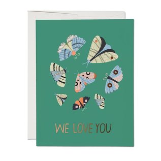 Red Cap Cards Encouragement Card - Moth Magic