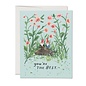 Red Cap Cards Greeting Card - Garden Gnomes
