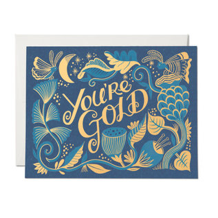 Red Cap Cards Greeting Card - You're Gold