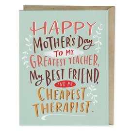 Em and Friends Mother's Day Card - Cheapest Therapist