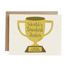 Rhubarb Paper Co. Father's Day Card - Greatest Farter