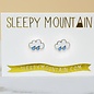 Sleepy Mountain Rain Cloud Stud Earrings