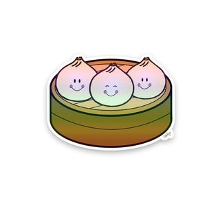 Tomkcy Dumpling Holographic Sticker