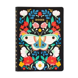 Waste Not Paper Floral Moth Weekly 2022 Planner