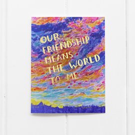 Yardia Friendship Card - Friendship Gold Foil