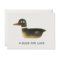 Red Cap Cards Encouragement Card - A Duck for Luck