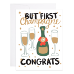 9th Letter Press Congratulations Card - Champagne