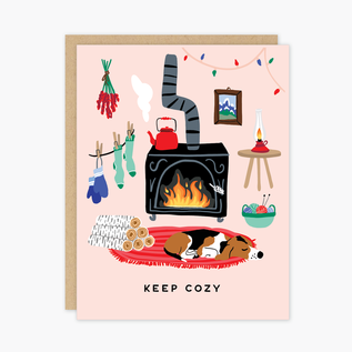 Party of One Holiday Card - Cozy Hearth