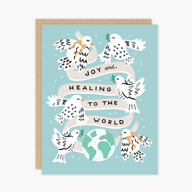 Party of One Holiday Card -Joy & Healing