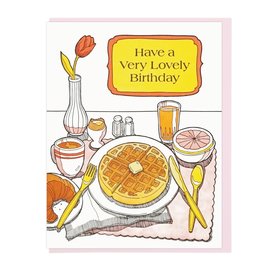 Lucky Horse Press Birthday Card -  Lovely Breakfast