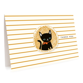 Night Owl Paper Goods Black Cat Notecard Set