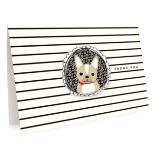 Night Owl Paper Goods Frenchie Notecard Set