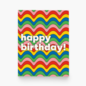 paper & stuff Birthday Card - Wavy Colors