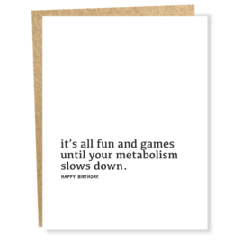 Sapling Press Birthday Card - Metabolism