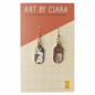 Art By Ciara Day and Night Earrings - Beige/Rust