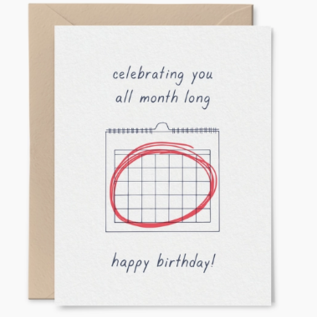 Tiny Hooray Birthday Card - All Month