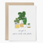 Tiny Hooray Greeting Card - Into Plants