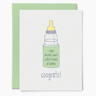 Tiny Hooray Baby Card - Koozie