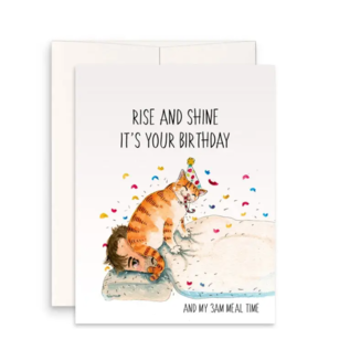 Liyana Studio Birthday Card - Rise and Shine Cat