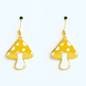 Sarah Day Arts Yellow Mushroom Earrings