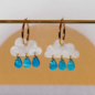 Sleepy Mountain Raincloud Earrings