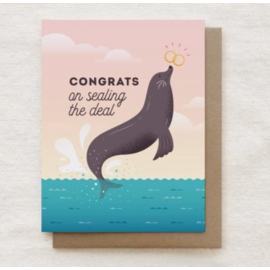 Quirky Paper Co. Sealing The Deal Wedding Card