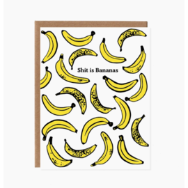 Orange Twist Shit is Bananas Friendship Card