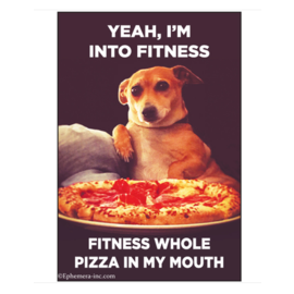 Ephemera Fitness Pizza Magnet