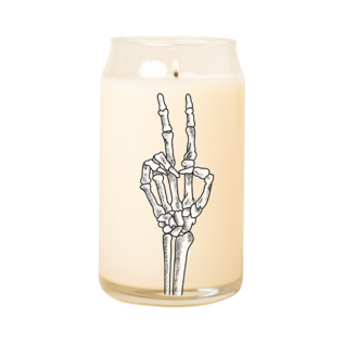 Talking Out of Turn Skeleton Peace Candle