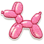 Smarty Pants Paper Balloon Dog Patch